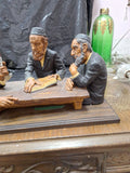 3 Rabbis Sculpture Judaica 17" X 8" X 8"