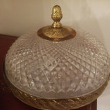 Vintage Baccarat Crystal Pair Of Light Fixtures