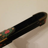 Vintage Asian Lacquer Hand Painted Pen Box