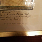 Vienna Austria 1740 Copper Etching Johann Friedrich Probst