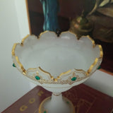 19th century French Opaline Baccarat Jeweled Centerpiece