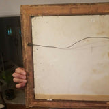 Vintage Russian Painting Signed on Glass