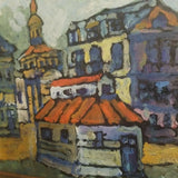 Vintage Russian Painting Signed on Glass