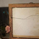 Vintage Russian Painting Signed on Glass