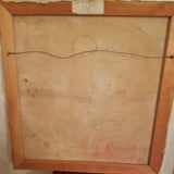 1950's Nude Girls Oil Painting Modernist  Signed