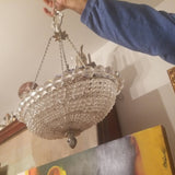 Vintage Venetian Petite Beaded Chandelier