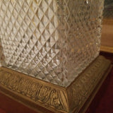 Vintage Baccarat Large Crystal and Bronze Centerpiece Urn