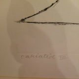 Vintage Mid Century Modern Nude Etching Signed Limited Edition