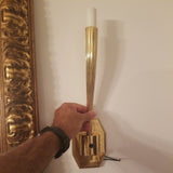 Vintage Designer Mid Century Modern Gold Sconces