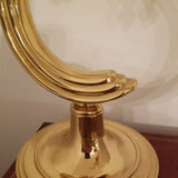 Vintage Heavy Brass Stylized Classic Modern Pair of Lamps