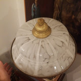 Vintage Mid Century Modern Murano Art Glass Dome Chandelier