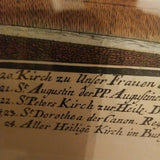 Vienna Austria 1740 Copper Etching Johann Friedrich Probst