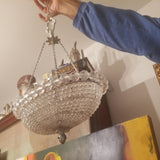 Vintage Venetian Petite Beaded Chandelier