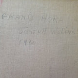 Vintage Mid Century Modern  Signed Judaica Painting