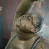 Vintage mid Century Modern Bronze Fat Lady