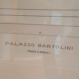 Vintage Mid Century Modern Architectural Etching Palazzo Bartolini #91008