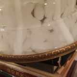 Vintage Mid Century Modern Murano Art Glass Dome Chandelier