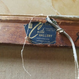 Vintage Mid Century Modern  Signed Judaica Painting