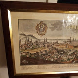 Vienna Austria 1740 Copper Etching Johann Friedrich Probst