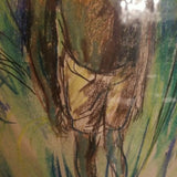 Vintage African American Painting Of Young Boy Signed