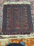 Antique Early 20th Century Wool Foundation Rug 32" X  36"