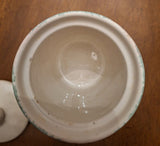 Porcelain Jar with Lid, Floral Design, Made in Italy, Over 4" Tall, About 3" Dia