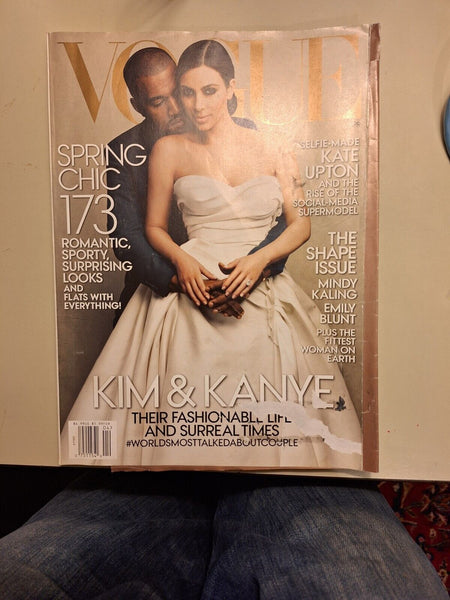 Vogue Magazine April 2014 Issue "Kim & Kanye, Their Fashionable Life" IMPERFECT!