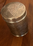 ANTIQUE MIDDLE EASTERN CARVED SILVER CUP