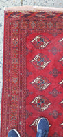 Hand Knotted All Wool Turkoman Oriental Rug Circa 1960's 6-3 x 4-3