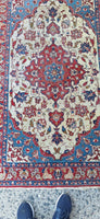 Hand Knotted All Wool 5-7 x 3-6 circa 1940's Genuine Oriental Rug