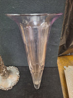 Antique 925 Silver And Crystal Vase