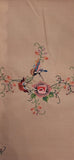 Embroidered Floral Tablecloth with Butterflies 5-5 X 8-5