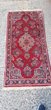 Hand Knotted All Wool 2-6 x 5-0 circa 1940s Genuine Middle Eastern Oriental Rug