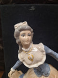 tengra spain figurine porcelain Dancing Lady Long Dress 12" Tall X 8" Wide 91208