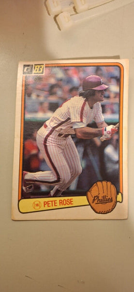 1983 Donruss 42 Pete Rose Baseball Card, IMPERFECT CONDITION: SEE PICS