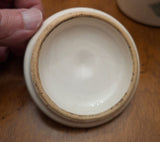 Porcelain Jar with Lid, Floral Design, Made in Italy, Over 4" Tall, About 3" Dia