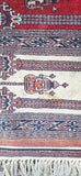 Hand Knotted All Wool Bokhara Rug 2 X 3 Signed Ferdowsi