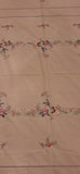 Embroidered Floral Tablecloth with Butterflies 5-5 X 8-5
