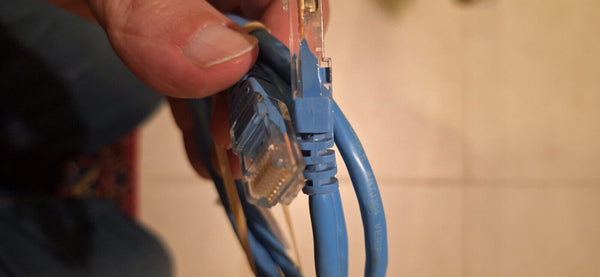 3ft Belkin Cat5e BluePatch Network Cable BOTH LATCHES BROKEN!!!!