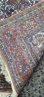 Hand Knotted Silk Indian Oriental Rug 4 X 6 Circa 1970's