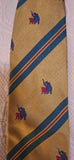 100% Silk Tie Hand Made in Italy Mates  Como with Elephants Vintage Early 90's