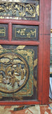 Antique Chinese Mirror 200 Years Old 75" x 24" Heavy Wooden