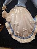 tengra spain figurine porcelain Dancing Lady Long Dress 12" Tall X 8" Wide 91208