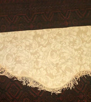 Valance with Pink Fringes Approximately 94" X 13"-17"