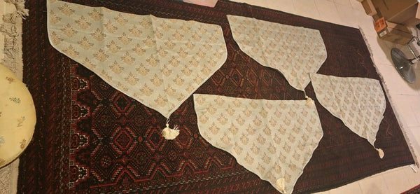 Set of 4 Croscill Home Valance with Tassel 40” X 23.75" Plus 4.5" Hanging Part