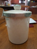 Porcelain Jar with Lid, Floral Design, Made in Italy, Over 4" Tall, About 3" Dia