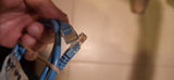 3ft Belkin Cat5e BluePatch Network Cable BOTH LATCHES BROKEN!!!!
