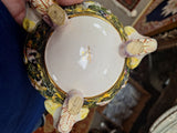 Capodimonte Decorative Bowl Made In Italy 2160 6" Diameter 4" Tall