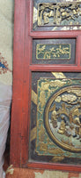 Antique Chinese Mirror 200 Years Old 75" x 24" Heavy Wooden