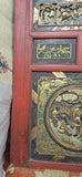 Antique Chinese Mirror 200 Years Old 75" x 24" Heavy Wooden